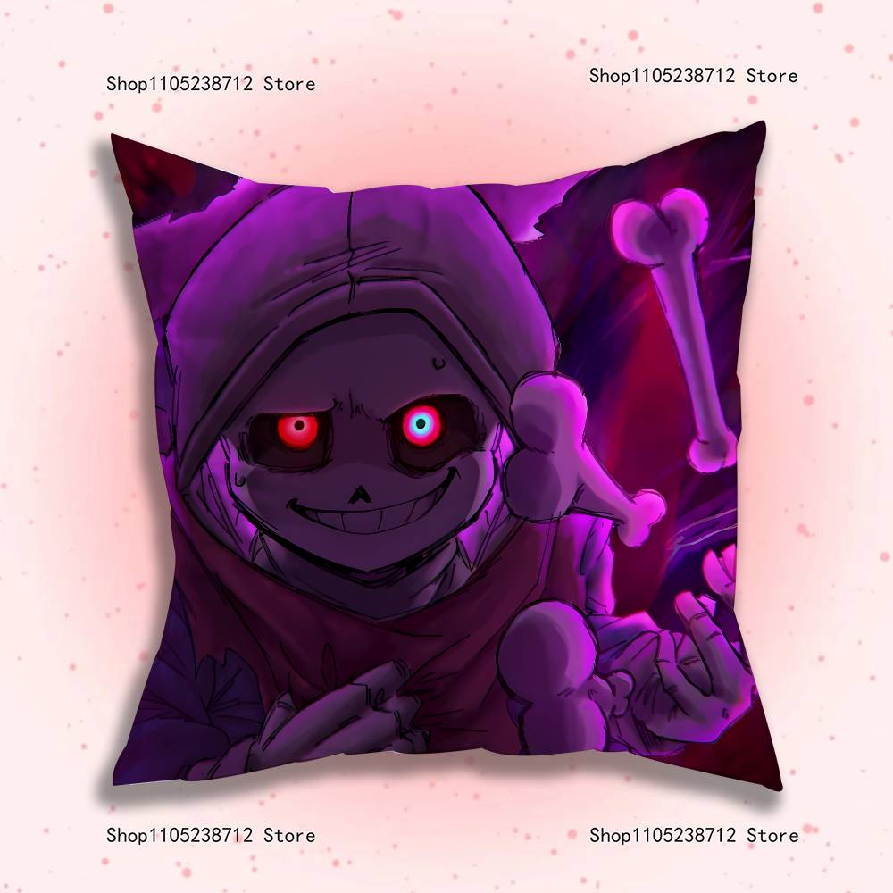 Game U-Undertale S-Sans Pillow Case Cute Cartoon Anime Peripheralsbedroom Sofa Decorative Cushion Cover Soft Cushion Cover