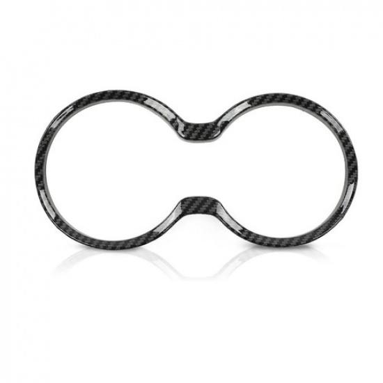 Carbon Fibre Style Cup Holder Cover Trim Bezel For Jeep Grand Cherokee 2011-