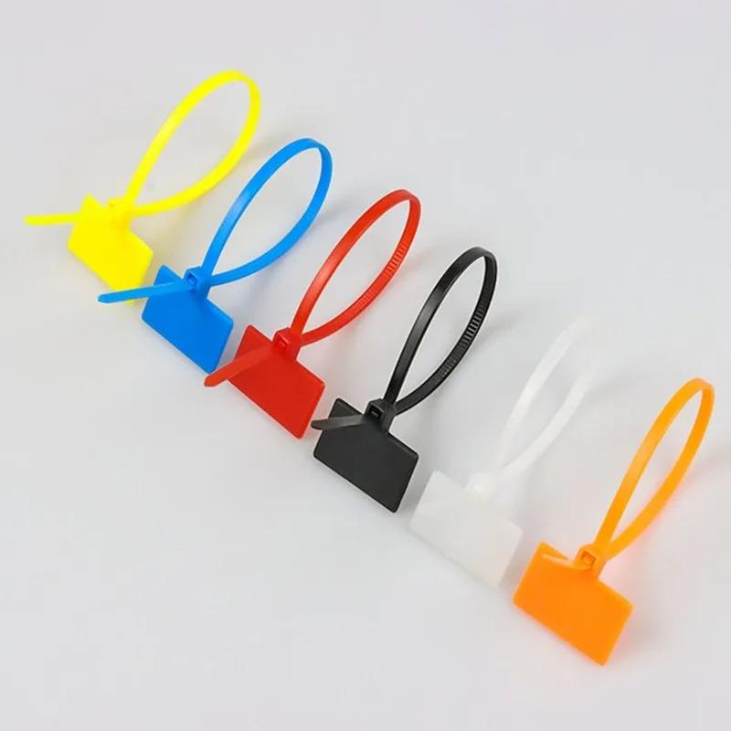 100 шт. цветных нейлоновых кабельных стяжек, пластиковых этикеток, обвязочных лент, этикеток с легкой маркировкой, самоблокирующихся стяжек, сеток, инструментов для маркировки проводов