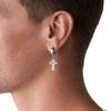 DIESEL Stainless Steel One Stainless No Silver Cross DX1333040 All-Gender Earrings, Size, Steel, Gemstones,