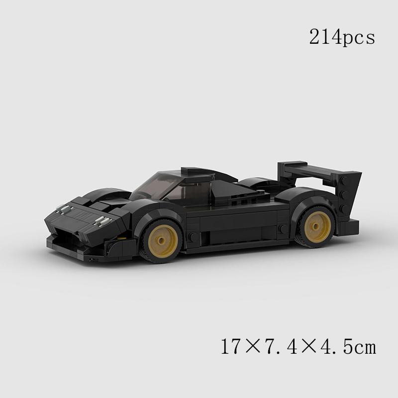 MOC Классический скоростной старый автомобиль Город Супер Гонщик Модель Строительные блоки Технические Спортивные Гоночные Транспортные средства Кирпичики Рождественский подарок Детская игрушка