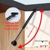 Universal Wardrobe Pneumatic Support Rod Folding Door Strut Durable Furniture Gas Spring Hinges