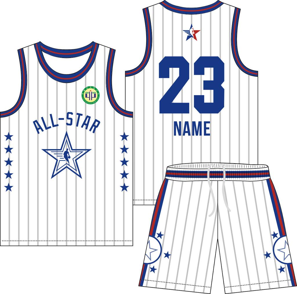 Digital printing basketball jersey set men's and women's game sports jersey training camp team full body printing personalized jersey customization