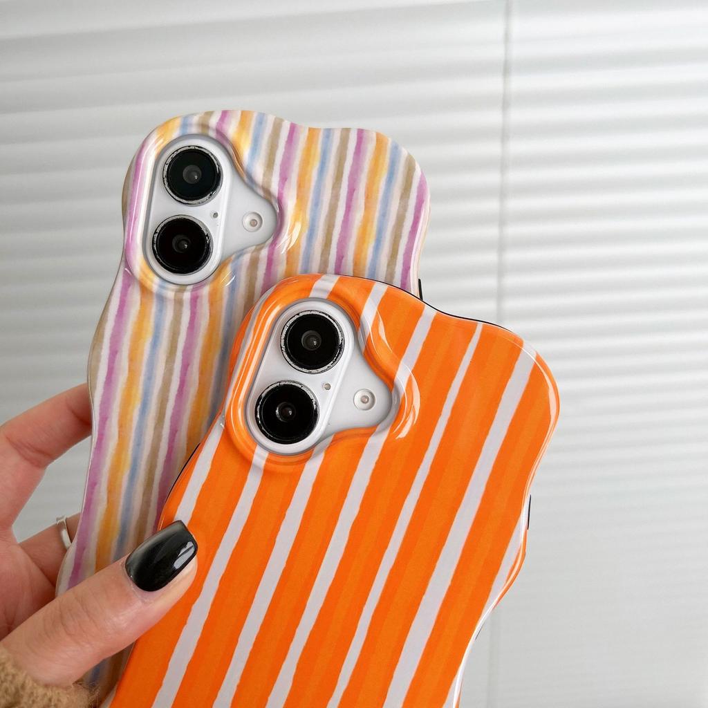 Нишевый чехол-полоска Color Block для iPhone 16 Pro Max Apple 17 Чехол для телефона 15/14 Чехол-пленка Два в одном