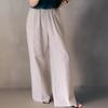 New Arrivals Open Run Women Linen Stripe Wide Pants