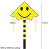 Face Cartoon Smiling Childrens Kite With Curved Edges Adult Breeze Easy To Fly