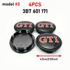 4Pcs 55mm 65mm Car Wheel Center Hub Caps Cover For VW Volkswagen Golf Polo Passat Touran CC B5 B6 B7 Jetta Replace Accessories