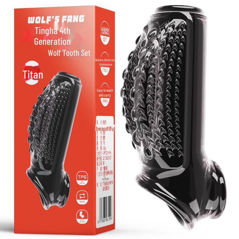 Se Niuniu Crocodile Titan Resistance Ring Wolf Tooth Lock Essence Sex Toy Set.