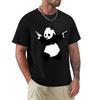 Bansky Panda T-Shirt Hippie Clothes Sweat Vintage Anime Figures Men Clothes