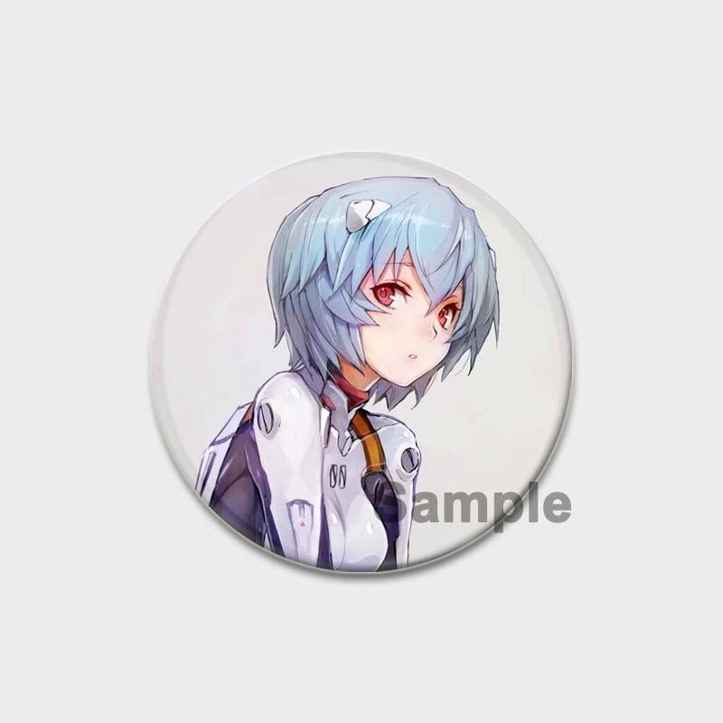 58 мм классическая аниме брошь из ЭВА, мультяшные булавки для лацканов, аксессуары для одежды, шляпа, украшение для рюкзака, милые 58 мм, круглые значки, булавка, эстетическая