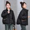Женская новая утепленная одежда, укороченная свободная утепленная куртка с утолщением, маленькая зимняя утепленная куртка.