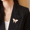 Женская брошь-бабочка из искусственного опала, декор, соответствующий цвету, художественная нержавеющая полированная пальто, шляпа, сумка, украшение, брошь, булавка для одежды, женские ювелирные изделия