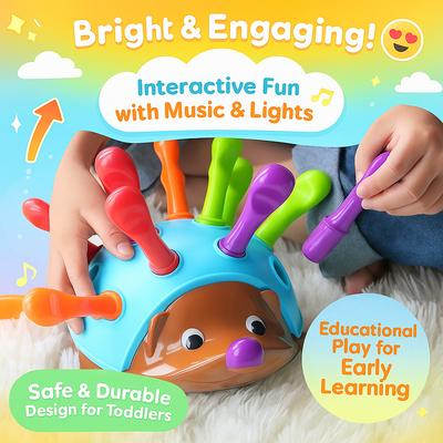 Игрушка-ежик Монтессори для малышей, игрушка для раннего развития, развивающая концентрацию и мелкую моторику, сенсорное развитие и практику правописания