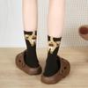 Women's Cute Dog Socks with 3D Fuzzy Balls Funny Novelty Animal Print Crew Cotton Socks for Women Girls Dog Lovers