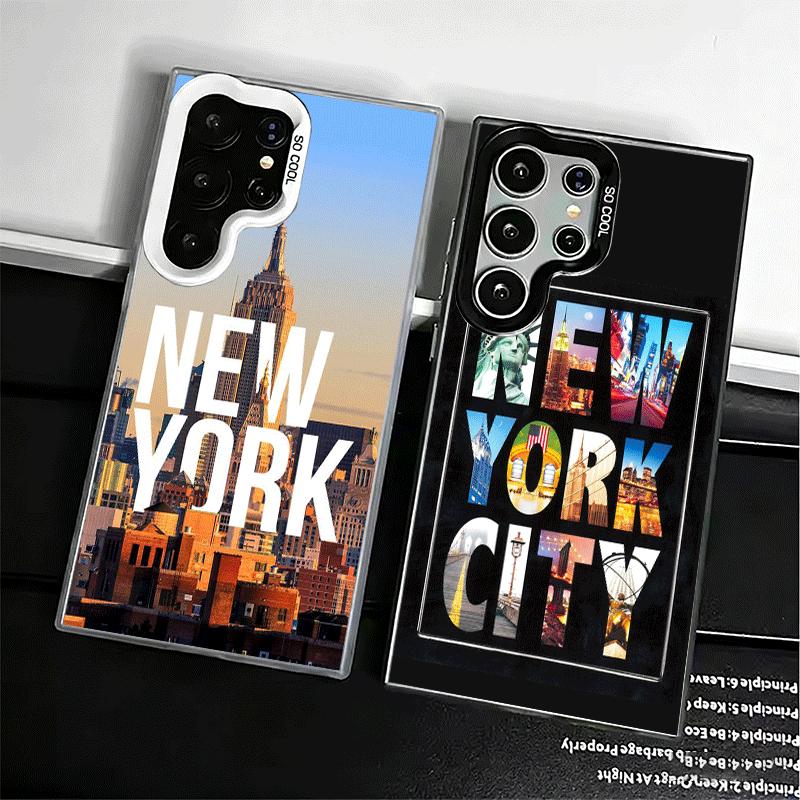 NYC Нью-Йорк Город Ударопрочный Чехол для Телефона для Samsung Galaxy S26 Edge S25 Ultra S24 FE S23 Plus S21 Чехол Защита от Падения Fundas