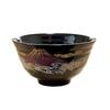 Matcha Bowl Black and Red Fuji L202