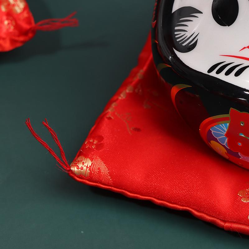 Японская керамическая кукла Дарума, талисман, украшение на удачу, копилка для поделок