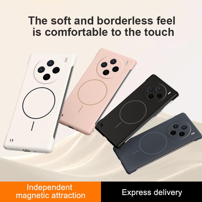 Ультратонкий матовый безрамочный чехол из ПК для Magsafe Vivo X200 Pro Mini X200S X100S X100 Ultra Pro Магнитный противоударный чехол