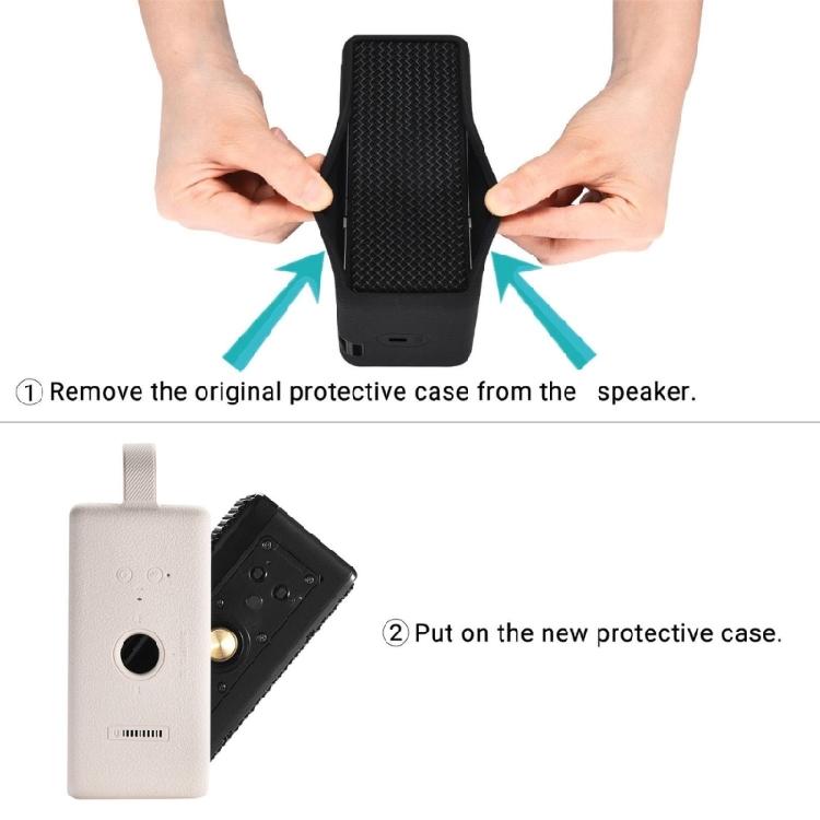 Пылезащитный силиконовый чехол-защита для Bluetooth-совместимой колонки Embt III с удобной ручкой-ремнем