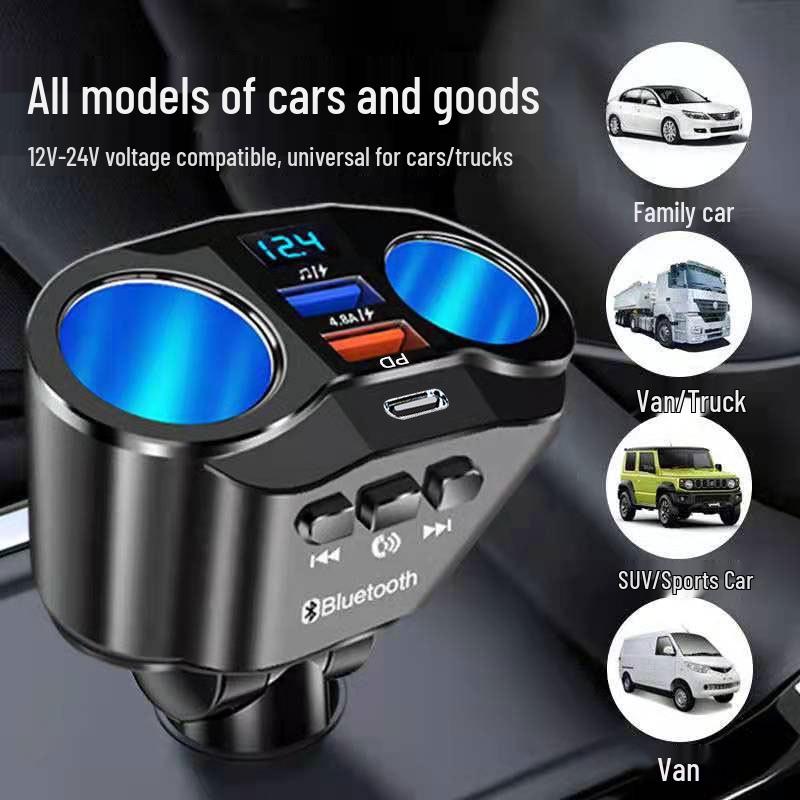 Многофункциональный автомобильный Bluetooth-приемник и MP3-плеер с поддержкой Lossless-звука и быстрой зарядкой