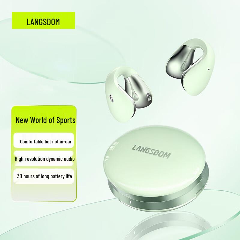 Костная проводимость Bluetooth-гарнитура LANSKTON AirSoul с зажимом на ухо