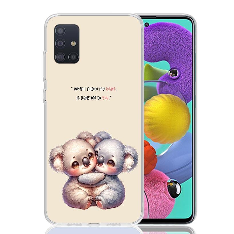 Koala Kawaii Cute Animal For Samsung Galaxy A51 A50 A71 A70 Phone Case A40 A41 A30 A31 A20E A21S A10 A11 A01 5G A6 A8 + A7 A9 Pl