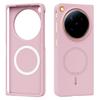 Совместимо с OPPO Find N6: Магнитный жидкий ПК защитный чехол, однотонный, противоударный, твердая оболочка с ощущением кожи