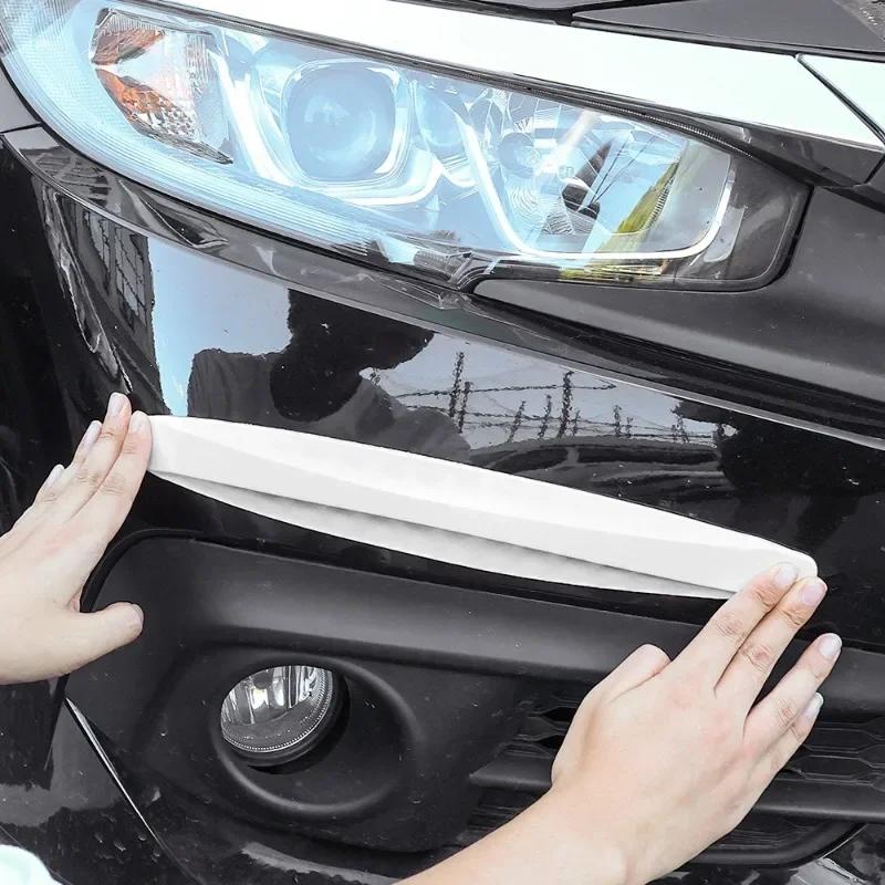 Car Bumper Anti-collision Strips Automotive Body Scratch Decorative Protective Sticker PVC Carbon Fiber Self Adhesive Strips