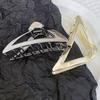 Сплошной цвет скрещивающихся зубов, весенний дизайн, коготь для волос, треугольная форма, металлическая заколка для волос, аксессуары для волос