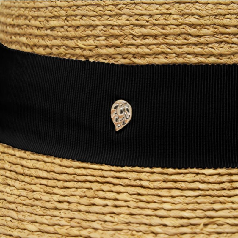 Helen Kaminski Kori Natural Black Bucket Hat Hat51546