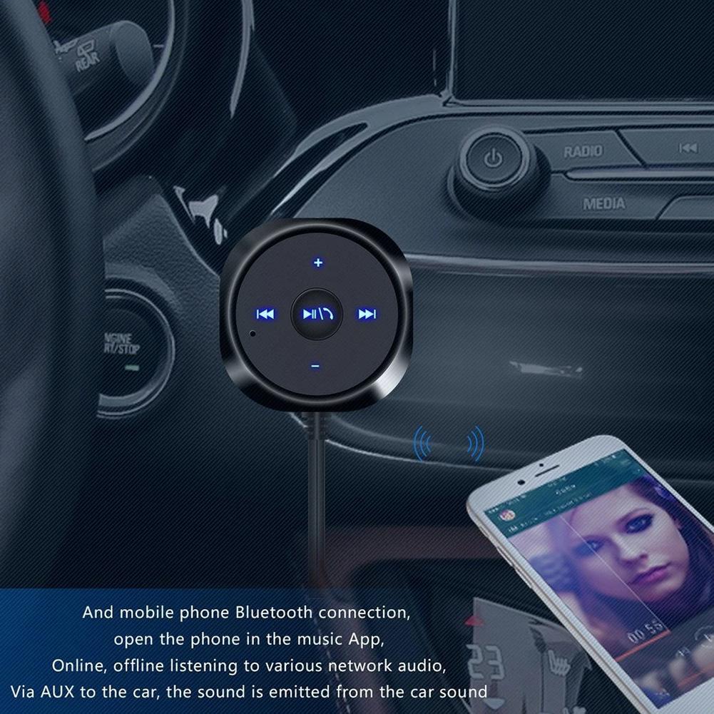 Автомобильный Bluetooth-совместимый Аудиоприемник Беспроводной Bluetooth-совместимый Музыкальный Приемник для Автомагнитолы с AUX IN Автоаксессуары