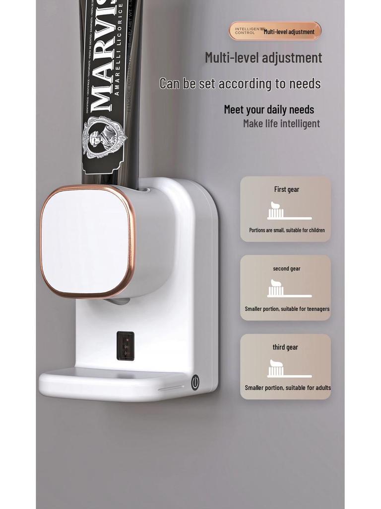 Автоматический бесконтактный настенный электрический дозатор зубной пасты