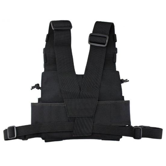 Универсальная нагрудная сумка для двухсторонней радиостанции, держатель для рации hands-free, регулируемая водостойкая сумка-жилет на грудь