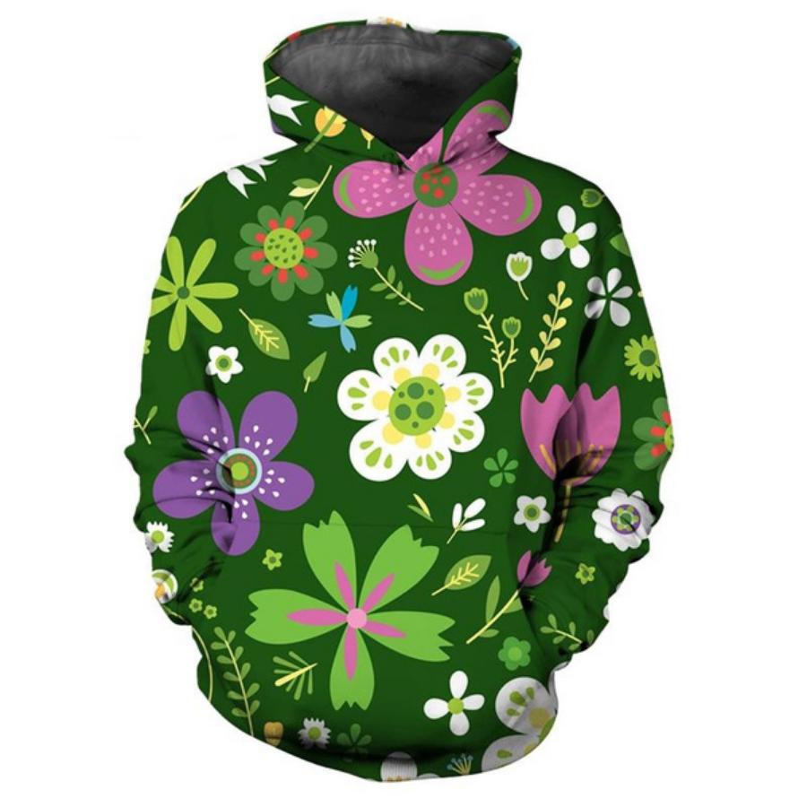 Autumn Fashion Floral 3D Print Hoodies Men Women Casual Harajuku Sweatshirts Oversized Hoodie Pullovers Tracksuit Clothing