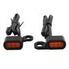 2PCS Motorcycle Front LED Turn Signal Light Mini Light Running Indicator Lamp Fit for 1996-2017 Dyna Models