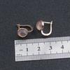 Серьги из натурального розового кварца, серебро 925 пробы, 8,0 мм, розовый драгоценный камень, изысканные украшения для женщин, серьги-гвоздики с застежкой для девочек