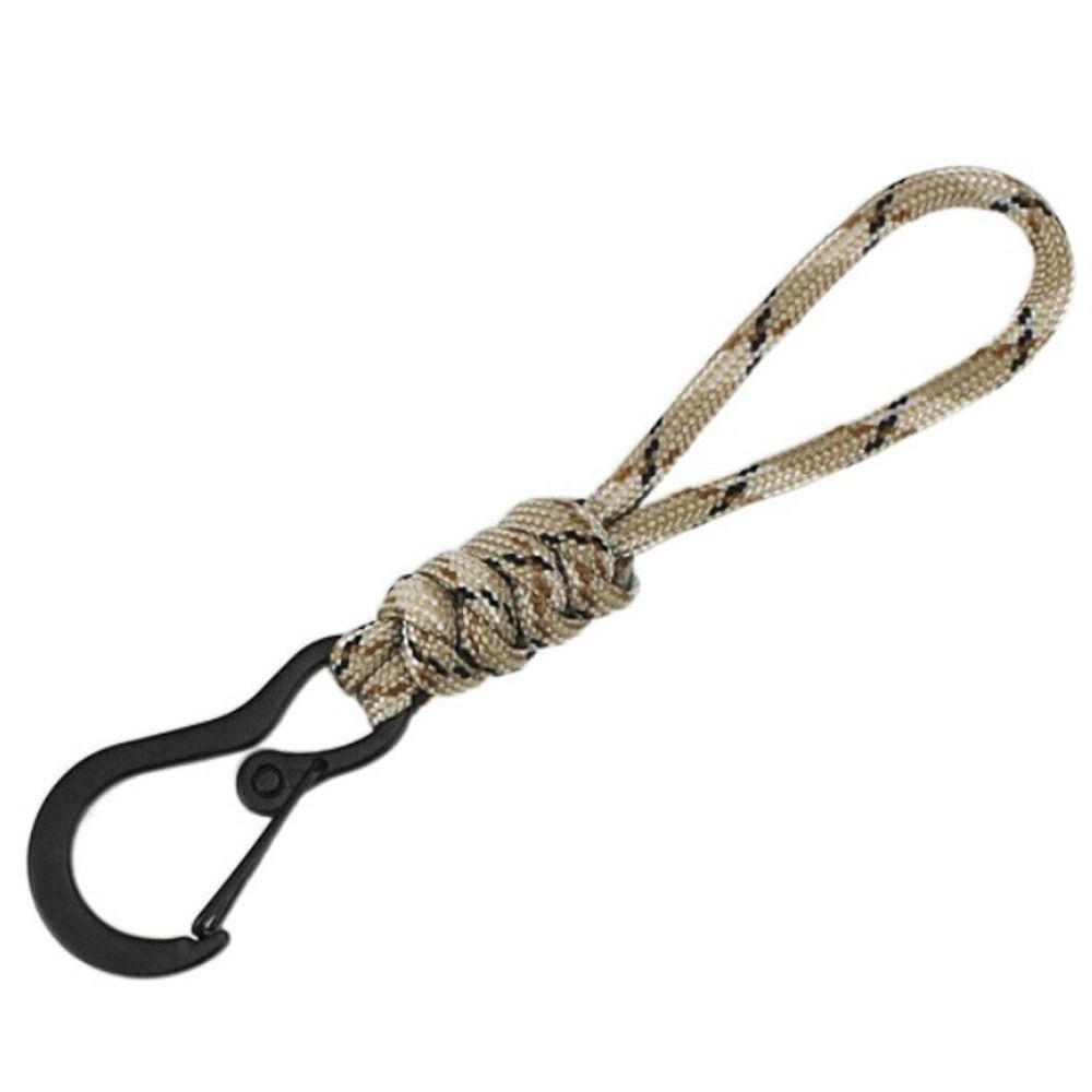 Multifunctional Paracord Lanyard High Strength Parachute Cord Carabiner Paracord Keychain Hiking