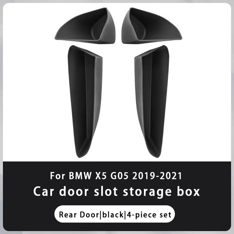 For BMW X5 G05 2019-2021 TPE Car Front Rear Door Side Storage Box Door Slot Organizer Tray Interior Organizer Accessories