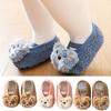 1 Pair Footwear Socksable Lovely Soft Anti-falling Padded Keep Warm Polyester Boys And Girls Toddler Shoes Socks Indoor