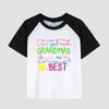 Children's Short Sleeve Cotton T-Shirt Featuring Floral Print, Round Neck, Girls' Stylish Casual Top for Summer