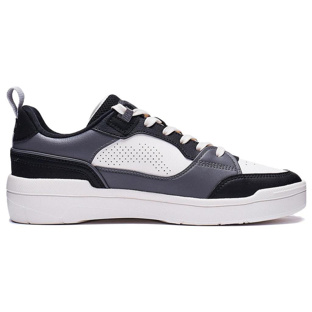 Li Ning Common 80s Comfortable Versatile Durable Lightweight Low-Top Skate Shoes Men Sneakers Black AGCT227-3