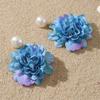 Bohemia Earrings Pearl Dangle Earring Korean Style Simulated Flower Earring Pearl Earrings  Gift