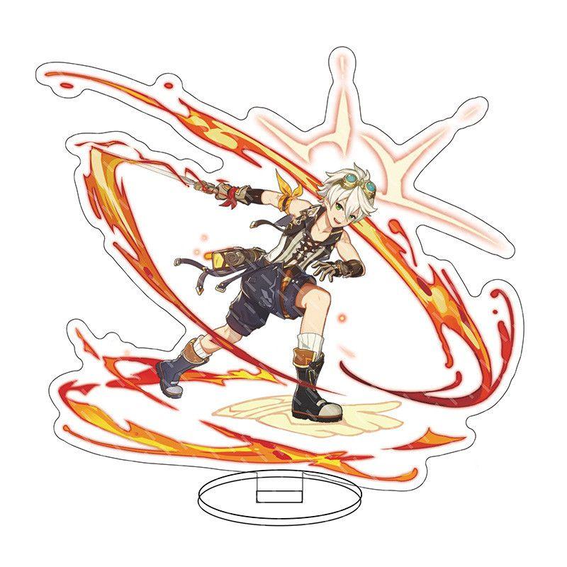 Изысканная акриловая подставка для фигурки Genshin Impact Барбатос Кэ Цин Барбара для демонстрации и декора