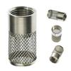 Inlet Suction Strainer Stainless Steel Garden Hose Inlet Filter Mesh Easy Install Intake Hose Pickup Filter Head for Irrigation Water Pump Filter