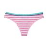 Women G-String Cotton Comfortable Thong Panties Sexy Striped Low Waist Briefs Set 6 Pcs/lot