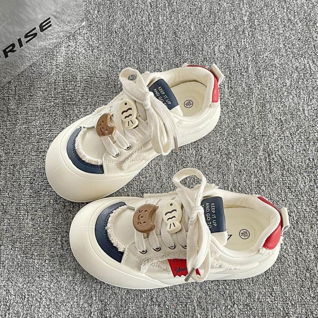 Женские туфли на толстой подошве весна и лето новая ниша дешевые универсальные туфли хлебные туфли