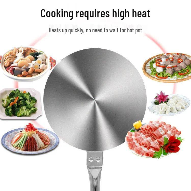 Stainless Steel Enamel Pot and Heat Conduction Casserole with Heat Insulation Plate