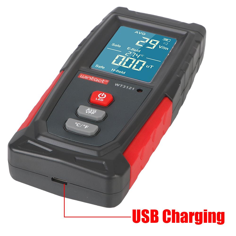 Тестер электромагнитного излучения, дозиметр радиационного монитора, тестер электрического поля, ЭДС, детектор для компьютера, телефона, счетчик, высокая точность