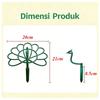 Outdoor Peacock Shape Trellis Stick Frame Garden Plant Stake Flower Climb Frame  Courtyard Flowers