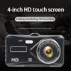 Touch Car Dvr HD1080P Video Camera Dash Cam Rear View Night Vision Driving Recorder Car Accessoriesreversing Image Black Box